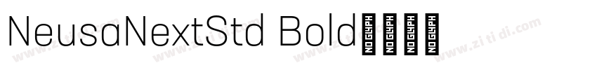 NeusaNextStd Bold字体转换
